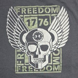 Under Armour | UA Freedom 1776 Skull Graphic Tee Shirt Sz XL